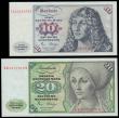 London Coins : A192 : Lot 159 : Germany Federal Republic 2.1.1980 (2) 10 and 20 Deutsch Marks Pick 30 and 31 AU-Unc