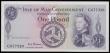 London Coins : A192 : Lot 172 : Isle of Man 1 Pound Pick 25b (BY IM31b; IOMPM M505) ND 1970 signature Stallard serial number C 67732...
