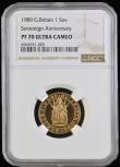 London Coins : A192 : Lot 1769 : Sovereign 1989 500th Anniversary of the First Gold Sovereign Proof S.SC3 FDC and graded PF70 ULTRA C...