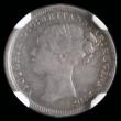 London Coins : A192 : Lot 1811 : Threepence 1871 ESC 2077 NGC MS64 rare in this high grade