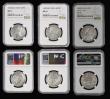 London Coins : A192 : Lot 2014 : India in NGC Holders (3) Rupee 1840 (B&C) (2) both NGC MS61 and India Rupee 1880 (B) NGC SLANT -...