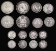 London Coins : A192 : Lot 2015 : India in Silver (8) Half Rupee 1910 Fine and 1919 EF, Quarter Rupee 1888 VF, 1918 VG, 2 Annas 1840 V...