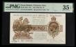 London Coins : A192 : Lot 21 : One Pound Warren Fisher T32 square dot type, issued 1923, last series R1/29 892597 Choice Very Fine ...