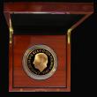 London Coins : A192 : Lot 272 : Five Hundred Pounds 2025 The Waterloo Medal 5 Ounce Gold Proof FDC in The Royal Mint presentation bo...