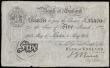 London Coins : A192 : Lot 28 : Five Pounds Nairne May 1st 1908, B208b, B/4 85870, rare early date, GVF or better with faint discolo...