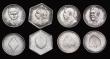 London Coins : A192 : Lot 373 : Card Tokens (4) A Heart, Spade, Daimond or Club symbol reverse Royalty obverse Victoria, Edward Prin...