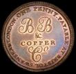 London Coins : A192 : Lot 380 : Penny 1811 Bristol Brass and Copper Company VIRTUTE ET INDUSTRIA W441 AU