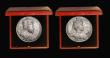 London Coins : A192 : Lot 437 : Coronation of Edward VII 1902 (2) 56mm diameter in silver the Official Royal Mint issue Eimer 1871, ...
