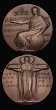 London Coins : A192 : Lot 445 : General Strike, Service Medal 1926  51mm diameter in bronze by E. Gillick Obverse Helmeted figure of...