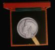 London Coins : A192 : Lot 460 : Investiture of Prince Charles as Prince of Wales 1969 52mm diameter in silver, 72 grams, by E. Fey (...