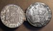 London Coins : A192 : Lot 471 : An 18th century  belt buckle made up of two silver world crowns France Ecu 1767 and Spanish Colonial...