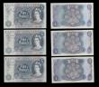 London Coins : A192 : Lot 54 : Five Pounds Hollom B297 L69 prefix AU, Fforde B312 Y23 prefix GVF, Page Child Britannia B324 prefix ...