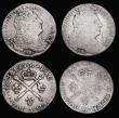 London Coins : A192 : Lot 587 : France 1/4 Ecu (2) 1707 and 1708 VG-Fine