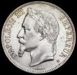 London Coins : A192 : Lot 601 : France 5 Francs 1869 BB Second Empire bright EF