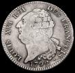 London Coins : A192 : Lot 605 : France Ecu 1792W KM615.14 Fine