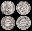 London Coins : A192 : Lot 607 : France Half Franc (2) Bonaparte obverse 1808A and 1809W both EF