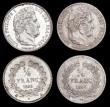 London Coins : A192 : Lot 611 : France Quarter Franc (2) 1833A  bright Unc with a minor rim fault and 1840A EF KM740.1 