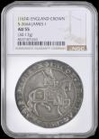 London Coins : A192 : Lot 813 : Crown James I Third Coinage S.2664 mintmark Trefoil (1624) a sharp and choice example with an even o...