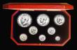 London Coins : A192 : Lot 904 : Proof Set 1911 Silver Set (8 coins Halfcrown - Maundy Penny) nFDC some coins with hairlines the Half...