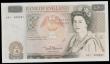 London Coins : A192 : Lot 91 : Fifty Pounds Somerset B352 issued 1981 first run, low number A01 000557, Christopher Wren on reverse...