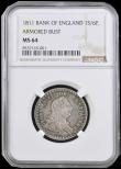 London Coins : A192 : Lot 912 : Bank Token One Shilling and Sixpence 1811 ESC 969 Bust type, Bull 2112 Unc with an even tone and gra...