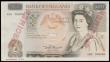 London Coins : A192 : Lot 92 : Fifty Pounds Somerset B352 issued 1981 Christopher Wren a Specimen with serial number A00 000000 and...