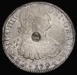 London Coins : A192 : Lot 974 : Dollar George III Oval Countermark on 1794 Mexico City 8 Reales ESC 129 both the countermark and the...