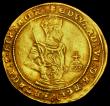 London Coins : A193 : Lot 1010 : Half Sovereign Edward VI Third Period S.2451 mintmark Tun, struck in 22 carat Crown gold, VF with a ...