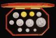 London Coins : A193 : Lot 1046 : Proof Set 1902 the short Matt Proof set  (11 coins) Sovereign to Maundy Penny Matt Proofs, aFDC to F...