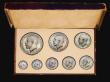 London Coins : A193 : Lot 1048 : Proof Set 1911 (8 coins) Halfcrown to Maundy Set FDC with a pleasing matching tone a choice set come...