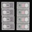 London Coins : A193 : Lot 107 : Egypt 10 Piastres The Arab Republic of Egypt red on black and white group of militants with flag pre...