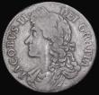 London Coins : A193 : Lot 1087 : Crown 1688 ESC 80, Bull 746 Fine with a dark mostly even tone and some adjustment lines