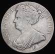 London Coins : A193 : Lot 1096 : Crown 1707E SEXTO edge ESC 103 Bull 1352 pleasant Fine