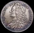 London Coins : A193 : Lot 1100 : Crown 1746 LIMA, DECIMO NONO edge, ESC 125, Bull 1668 AU/Unc or near so with a deep rich tone, rare ...