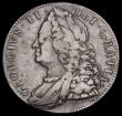 London Coins : A193 : Lot 1101 : Crown 1751 ESC 128 a pleasant circulated example of this seldom offered date with an even grey tone ...