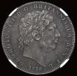 London Coins : A193 : Lot 1103 : Crown 1818 LIX ESC 214, Bull 2009 NGC AU58 and with attractive grey tone