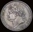 London Coins : A193 : Lot 1109 : Crown 1821 SECUNDO ESC 246, Bull 2310 EF once cleaned now retoning