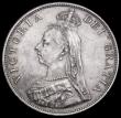 London Coins : A193 : Lot 1207 : Double Florin 1889 ESC 398, Bull 2701, AU with a pleasant even tone