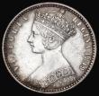 London Coins : A193 : Lot 1237 : Florin 1849 WW obliterated by linear circle ESC 802A, Bull 2816 GVF and nicely toned