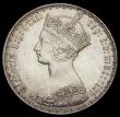 London Coins : A193 : Lot 1242 : Florin 1865 ESC 829, Bull 2857, Die Number 5, Unc or near so the reverse particularly choice
