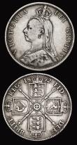 London Coins : A193 : Lot 1278 : Florins 1891 and 1892 both scarce dates the 91 Fine the 92 better