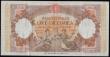 London Coins : A193 : Lot 132 : Italy Banca D'Italia 10,000 Lire 23 March 1951 Pick 89d pleasant GVF  S/N C1930 6280
