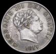 London Coins : A193 : Lot 1369 : Halfcrown 1817 Small Head ESC 618, Bull 2096 EF/AU with a scratch and attempted piercing on the rim ...