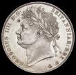 London Coins : A193 : Lot 1371 : Halfcrown 1820 ESC 631, Bull 2360 Unc and brilliant with a toning spot obverse field