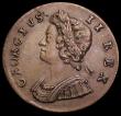 London Coins : A193 : Lot 1459 : Halfpenny 1729 Peck 830 (reverse stop faint but discernible) NEF well balanced and pleasing, some li...