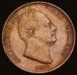 London Coins : A193 : Lot 1470 : Halfpenny 1837 Peck 1465 EF/AU the reverse with some lustre and with doubling of the 837 of the date