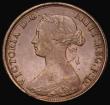 London Coins : A193 : Lot 1483 : Halfpenny 1861 inverted F in PENNY EF the variety very clear and obvious the first example we have s...