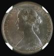 London Coins : A193 : Lot 1486 : Halfpenny 1864 Freeman 295 dies 7+G NGC MS63BN