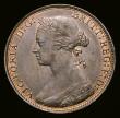London Coins : A193 : Lot 1493 : Halfpenny 1874H dies 11+J, Obverse: Hairline extends outside the forehead, as normally seen on the 1...