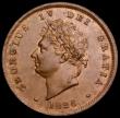 London Coins : A193 : Lot 1549 : Penny 1826 Reverse A Peck 1422 Unc with subdued lustre the faintest of scratches on the portrait har...